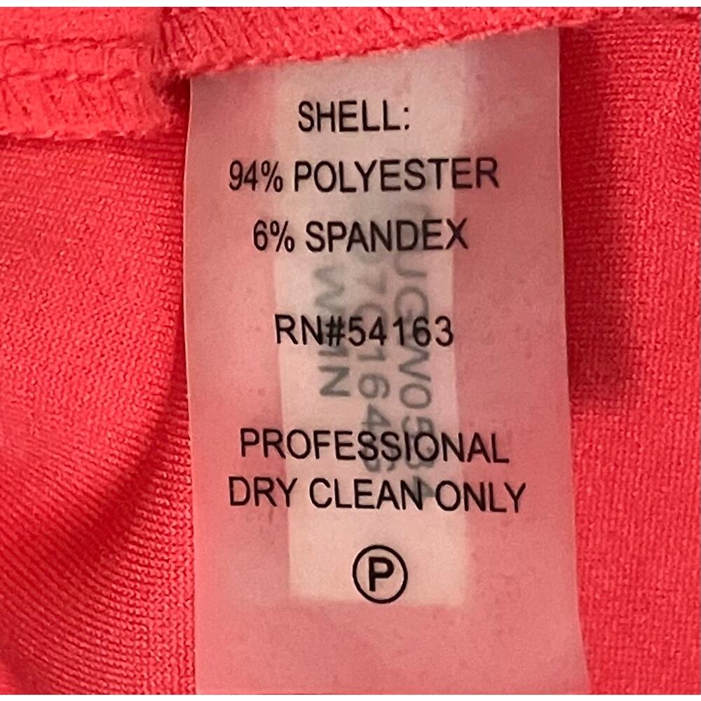 Calvin Klein Women's Rose Pink Cold Shoulder Knee Length Dress Back Zip SZ 4 NWT - Picture 10 of 11
